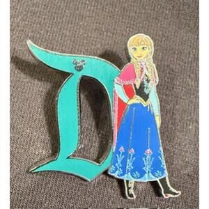 Disney Anna Letter D Enamel Pin